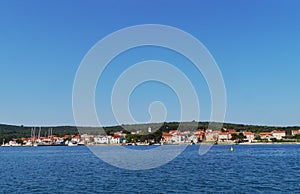 View of the Croatian village Ilovik