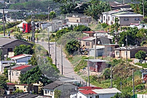 View of Crowded Low Cost Residential Housing Settlement