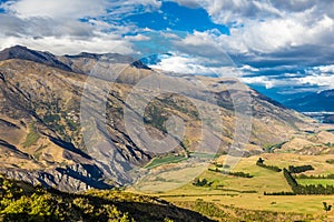 View from Crown Range Lookout, South Island, New Zealand