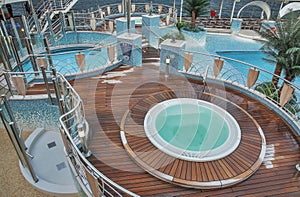 View of cruise ship MSC Poesia photo