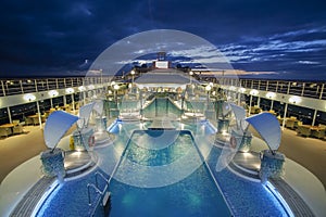 View of cruise ship MSC Poesia photo