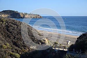 View of Crystal Cove State Park, Southern California.