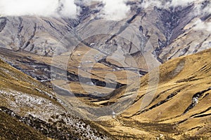 View of the Cuesta del ovispo in winter