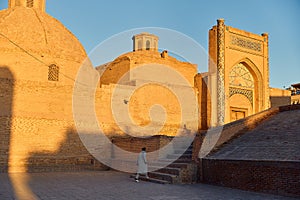 Kalyan mosque sqaure in Bukhara, Uzbekistan photo