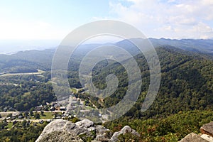 View of Cumberland Gap from Pinnacle Overlook in Kentucky