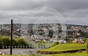 View on Curepipe from Trou aux Cerfs in Mauritius photo