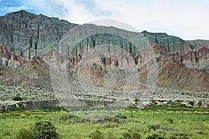 View of curious mountains shapes in