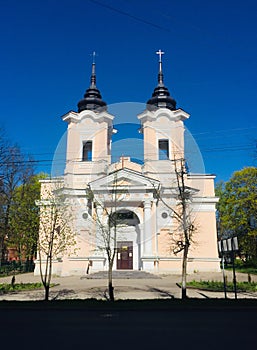 View of the current Catholic Cathedral, the organ traditionally plays inside, which was the case with this Cathedral in socialist