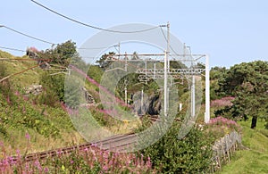 West Coast Main Line railway, countryside, Cumbria