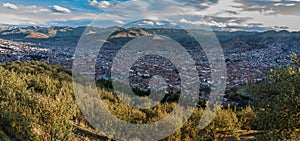 View of Cusco from the Sacsayhuaman, Cusco, Peru