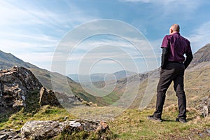 A view of Cwm Croesor from Cnicht, Gwynedd, Wales