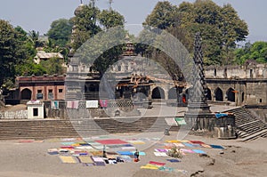 View of Dakshin Kashi Mandir. Mahuli Sangam. Satara. Maharashtra