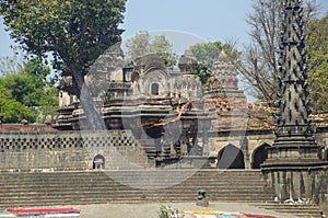 View of Dakshin Kashi Mandir. Mahuli Sangam. Satara. Maharashtra photo