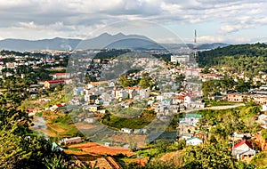 View of Dalat from cable car