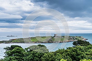 The view of Dalkey Island from Sorrento park