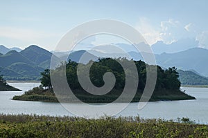 View of dam at Keng Krachan national park in Petchburi province