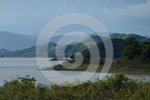 View of dam at Keng Krachan national park in Petchburi province