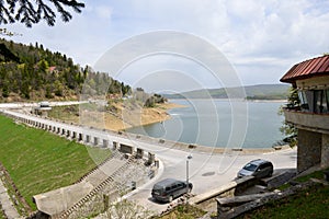 The dam on lake Mavrovo on Macedonia