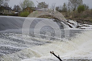 Dam on the Osetr River in Zaraysk Moscow Region photo