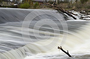 Dam on the Osetr River in Zaraysk Moscow Region photo