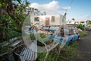 The wreckage of Hurricane Maria.