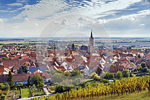 View of Dambach la Ville, Alsace, France