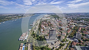 View of the Danube River from Above