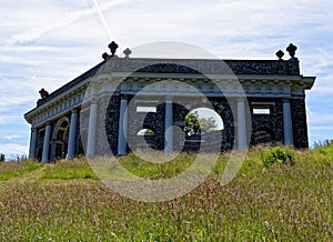 View of The Dashwood Mausoleum - West Wycombe - Buckinghamshire photo