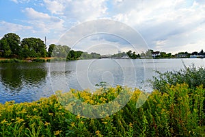 View of Datteln on the canal
