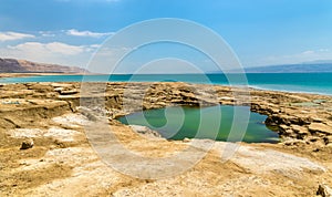 View of Dead Sea coastline