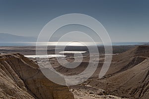 View on Dead Sea from Qumran site