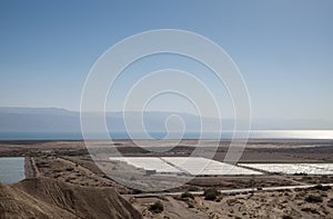 View on Dead Sea from Qumran site