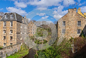 View of Dean Village near Edinburgh city centre, Scotland