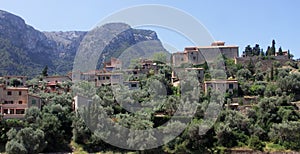 View of Deia  village Mallorca Spain