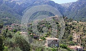 View of Deia  village Mallorca Spain