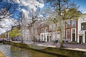 View of Delft canal, Netherlands