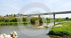 View Delta Llobregat railway bridge