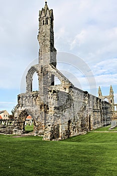 A view of the derelict Abbey at St Andrews