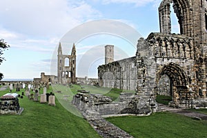 A view of the derelict Abbey at St Andrews