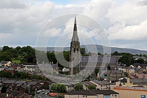 View of Derry- Londonderry, St Eugene`s Cathedral, Northern Ireland