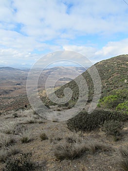 View of the desert and dunes