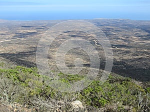 View of the desert and dunes