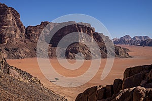 A view of a desert In Jordania photo