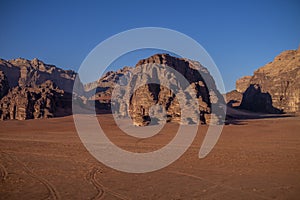 A view of a desert In Jordania