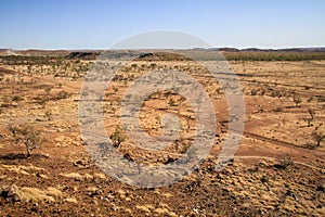 View on the desert from Riversleigh Fossil Site, Savannah Way, Queensland, Australia photo