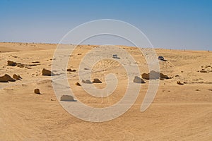 View of the desert in western TunisiaStarwars Village - Tatooine - Tunisia