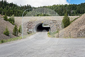 View of a Deserted Motorway Underpass