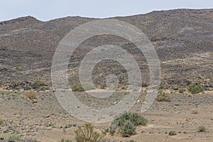 View of the deserts and mountains photo