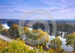 View of the Desna River In the neighborhood of of Novgorod-Seversky