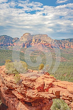 View from Devil`s Bridge near Sedona, Arizona